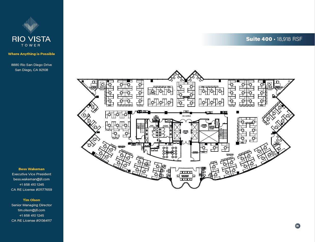 8880 Rio San Diego Dr, San Diego, CA à louer Plan d’étage- Image 1 de 8