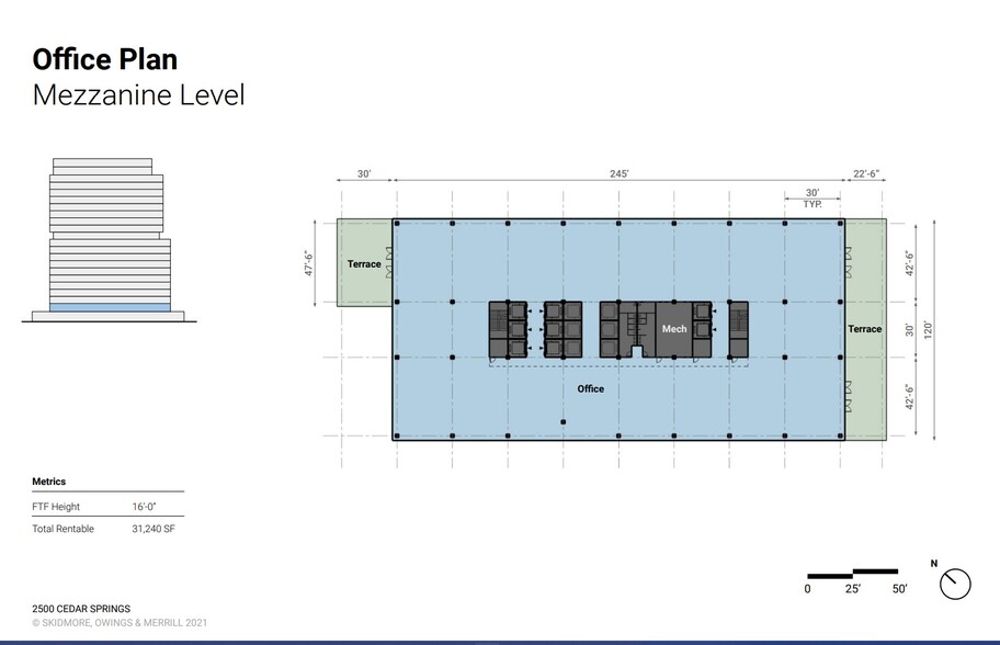 2500 Cedar Springs Rd, Dallas, TX for lease - Floor Plan - Image 3 of 6