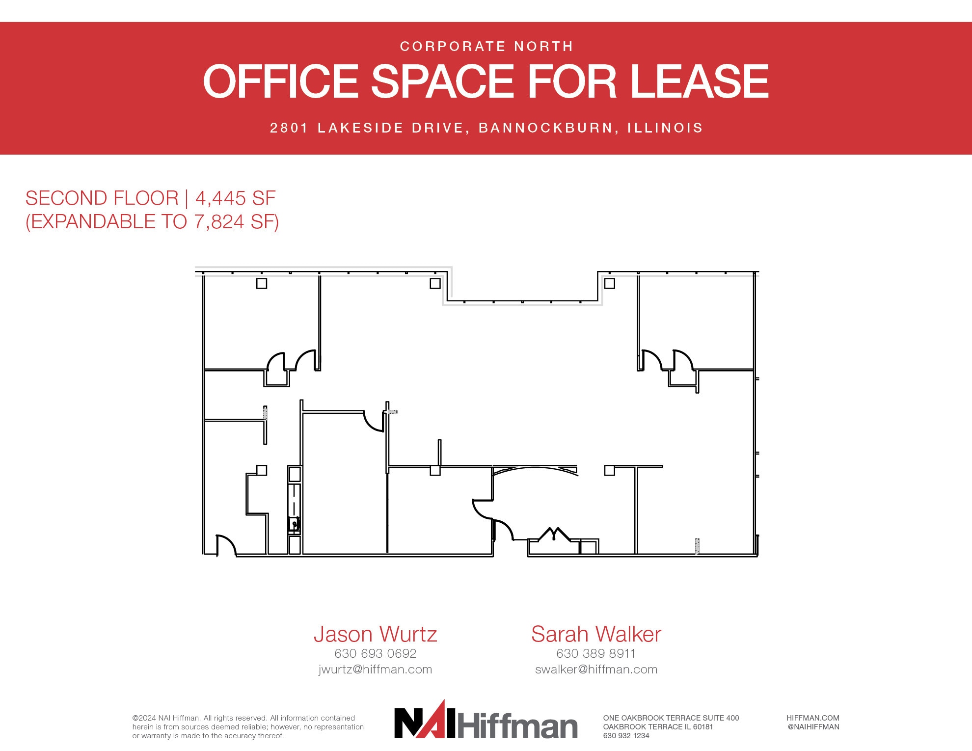 2801 Lakeside Dr, Bannockburn, IL for lease Floor Plan- Image 1 of 1