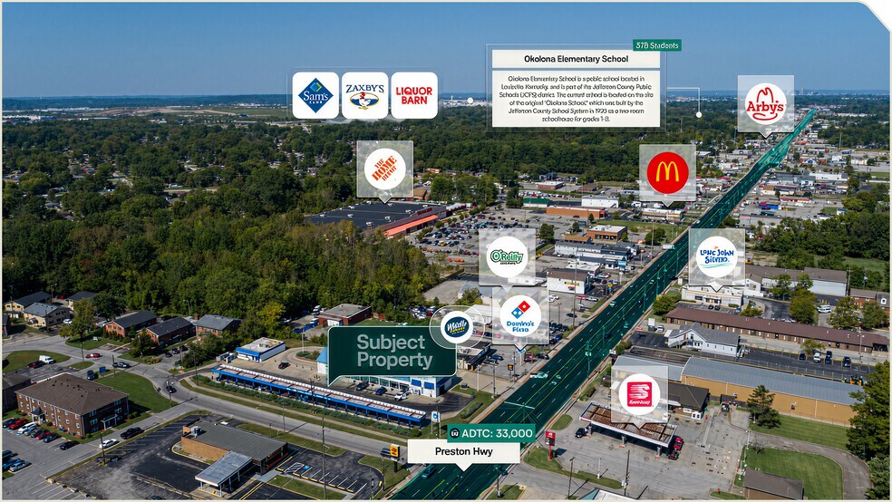 8408 Preston Hwy, Louisville, KY à vendre - Aérien - Image 3 de 3