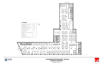 16 Madison Square W, New York, NY for lease Floor Plan- Image 2 of 8