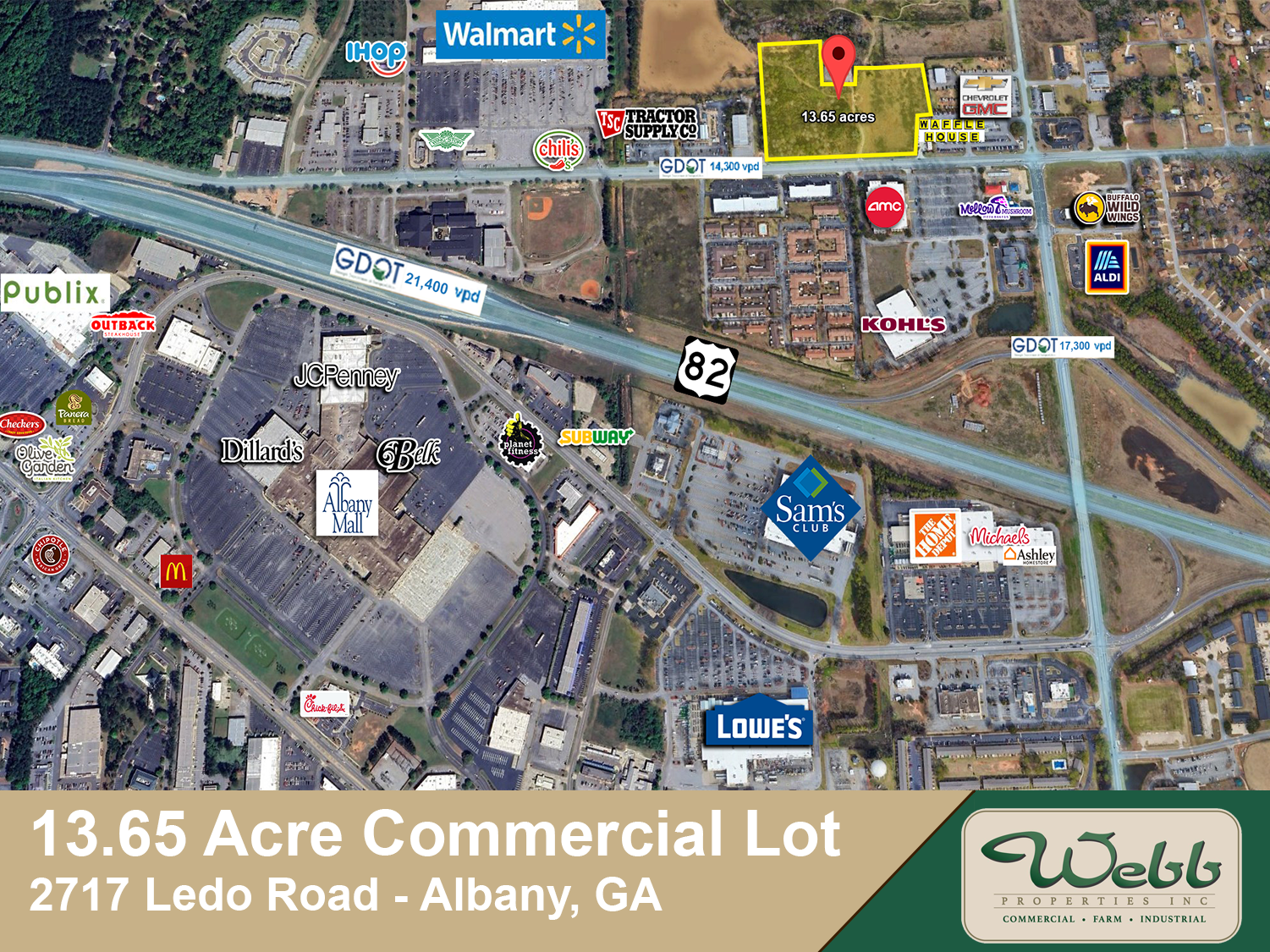 2717 Ledo Road, Albany, GA à vendre Aérien- Image 1 de 2