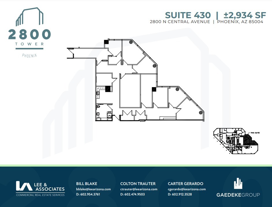 2800 N Central Ave, Phoenix, AZ for lease Floor Plan- Image 1 of 1