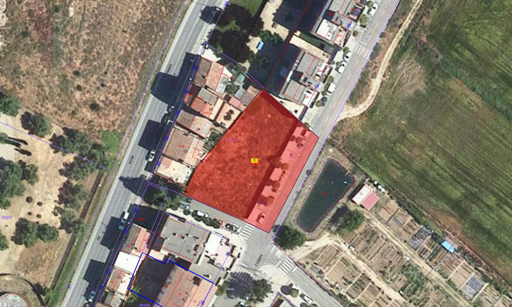 Terrain dans Lleida, Lérida à vendre Plan cadastral- Image 1 de 3
