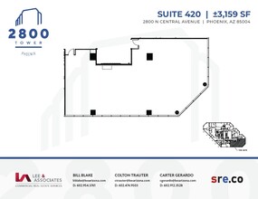 2800 N Central Ave, Phoenix, AZ for lease Floor Plan- Image 1 of 1