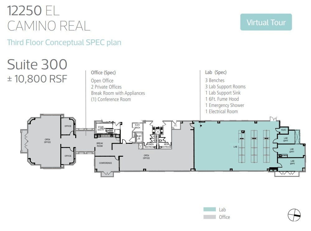 12250 El Camino Real, San Diego, CA à louer Plan d’étage- Image 1 de 1