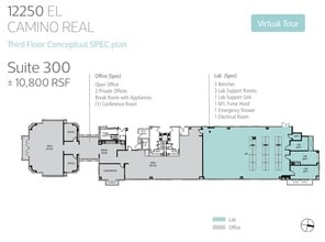 12250 El Camino Real, San Diego, CA à louer Plan d’étage- Image 1 de 1