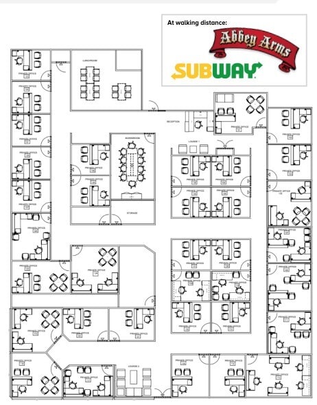 1075 North Service Rd W, Oakville, ON for lease Floor Plan- Image 1 of 1