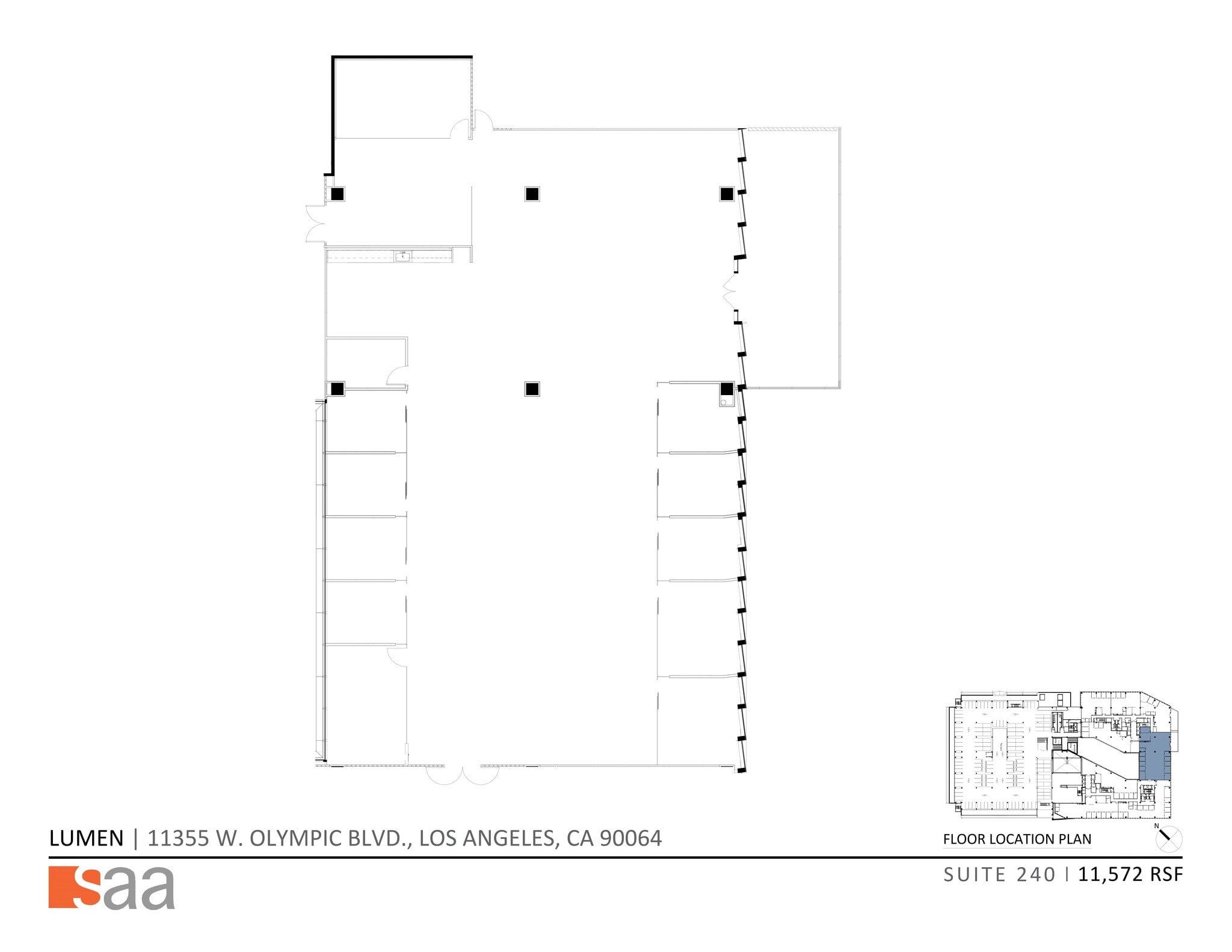 11355 W Olympic Blvd, Los Angeles, CA for lease Site Plan- Image 1 of 5