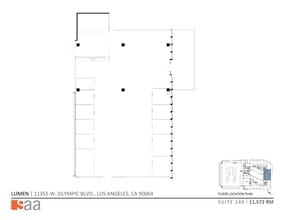11355 W Olympic Blvd, Los Angeles, CA for lease Site Plan- Image 1 of 5