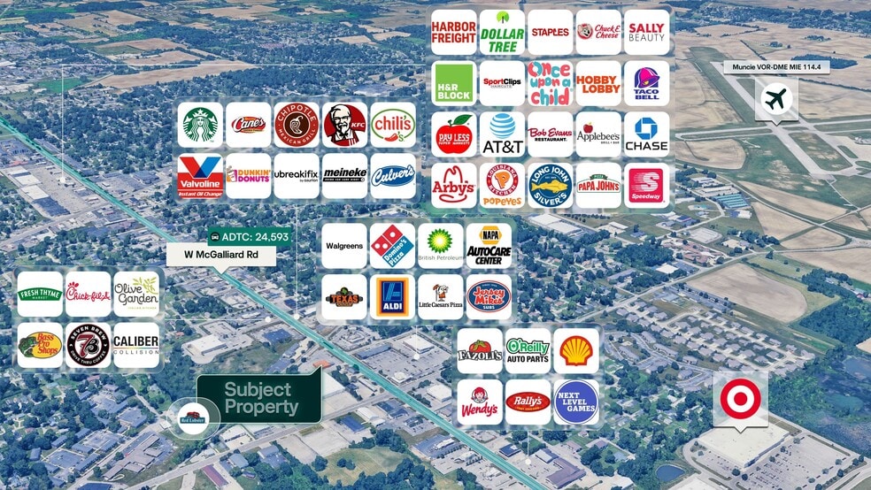 223 W Mcgalliard Rd, Muncie, IN à vendre - Photo du bâtiment - Image 2 de 3