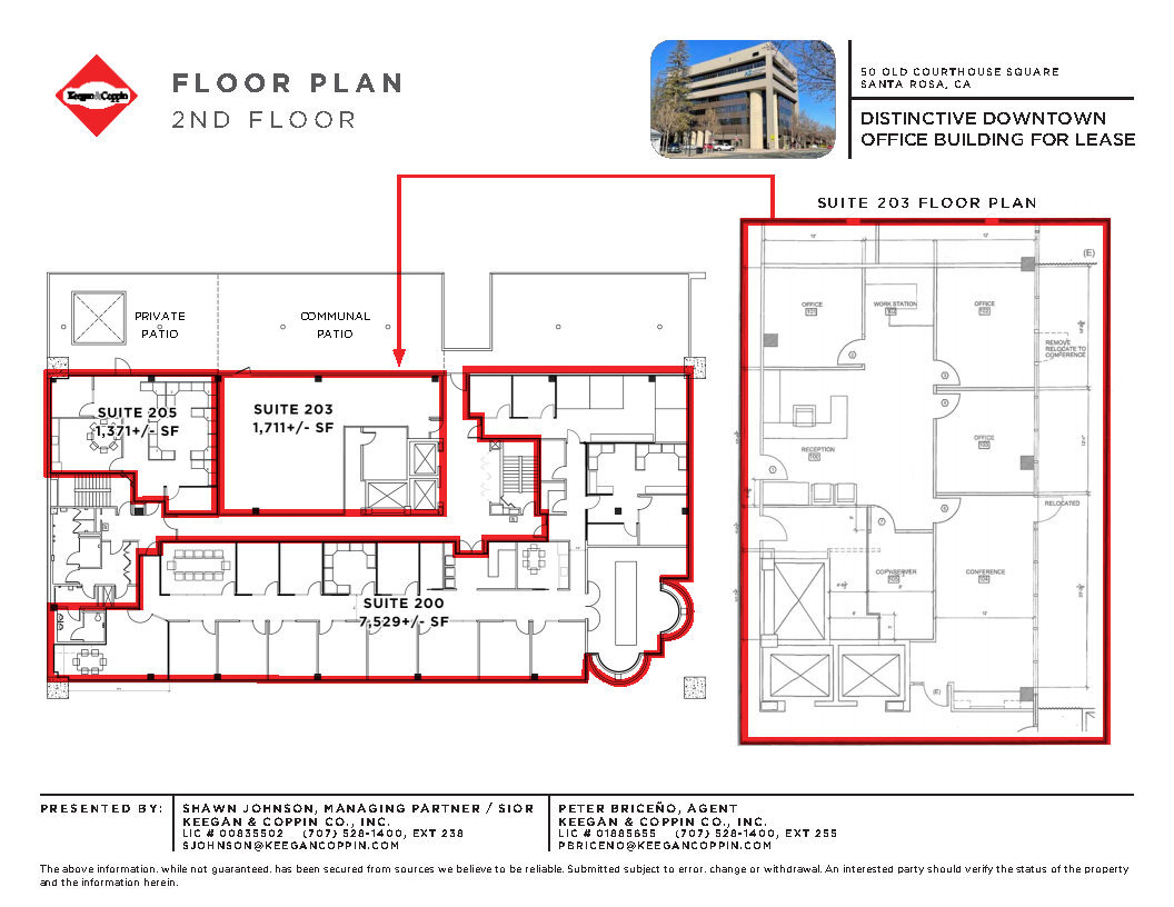 50 Old Courthouse Sq, Santa Rosa, CA à louer Plan d  tage- Image 1 de 4