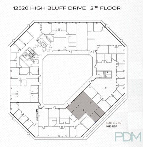 12520 High Bluff Dr, San Diego, CA for lease Floor Plan- Image 1 of 1