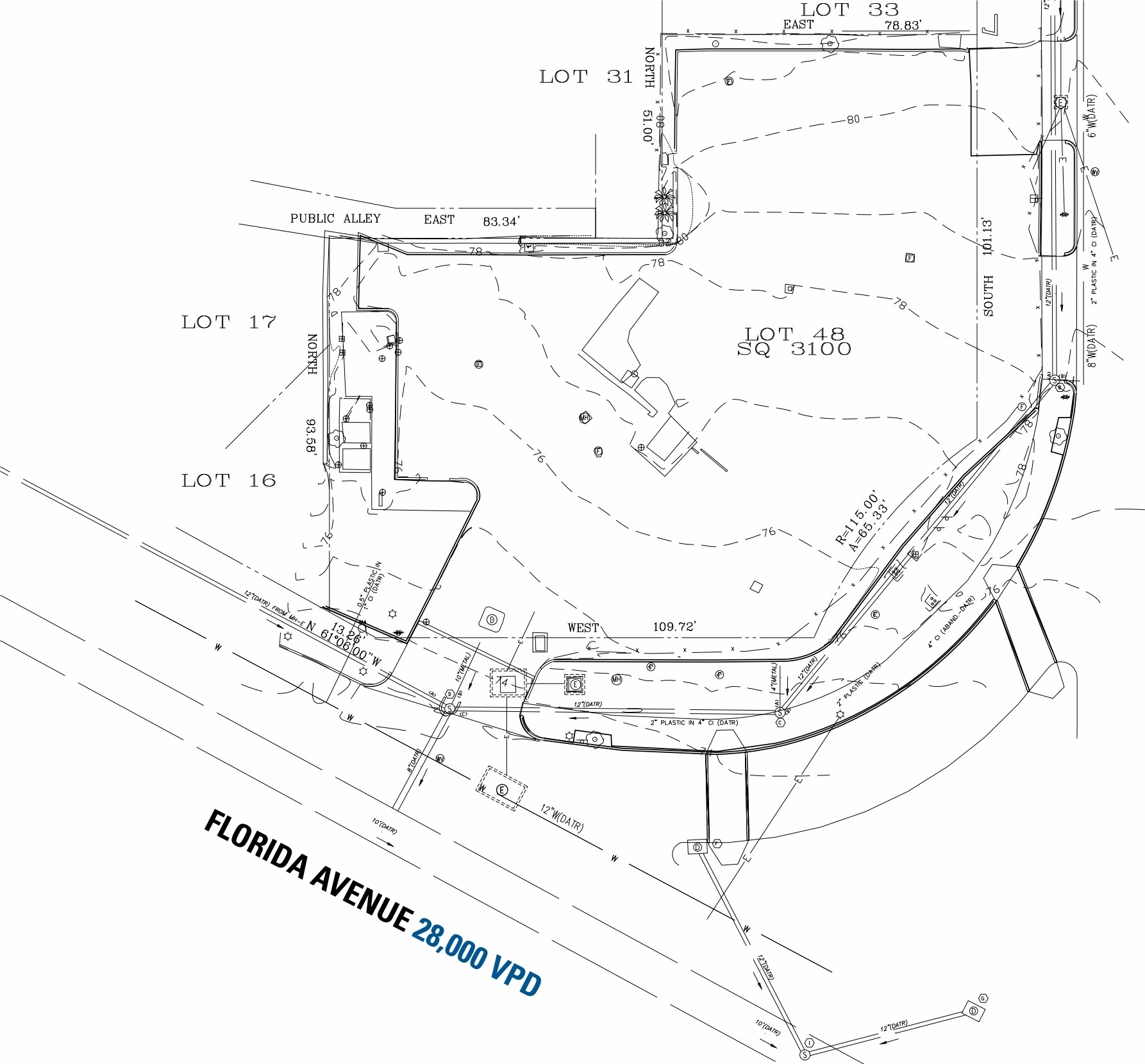 1600 N Capitol St NW, Washington, DC à louer Plan cadastral- Image 1 de 2