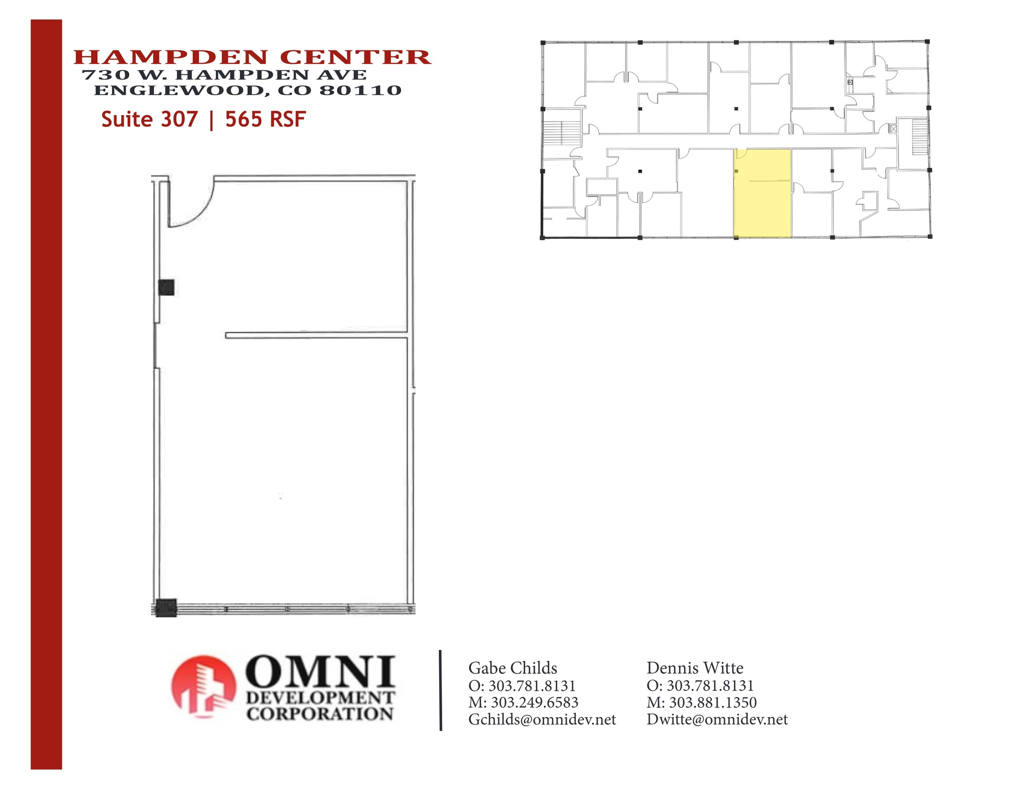 750 W Hampden Ave, Englewood, CO à louer Plan de site- Image 1 de 1