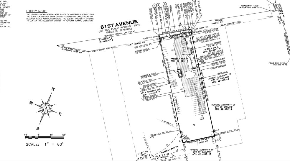 966 81st Ave, Oakland, CA à louer - Plan cadastral - Image 3 de 3