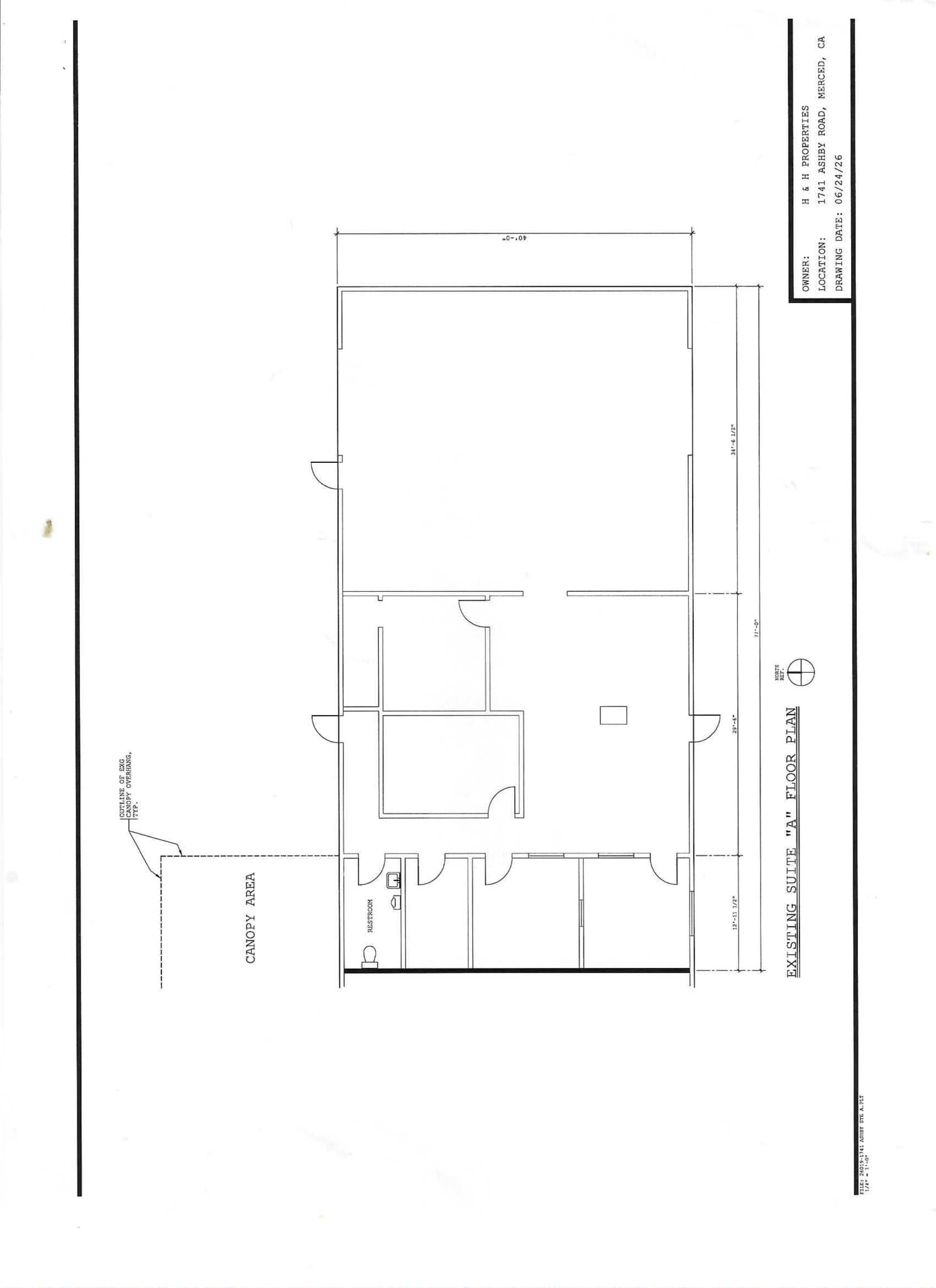 1741 Ashby Rd, Merced, CA à louer Plan de site- Image 1 de 10