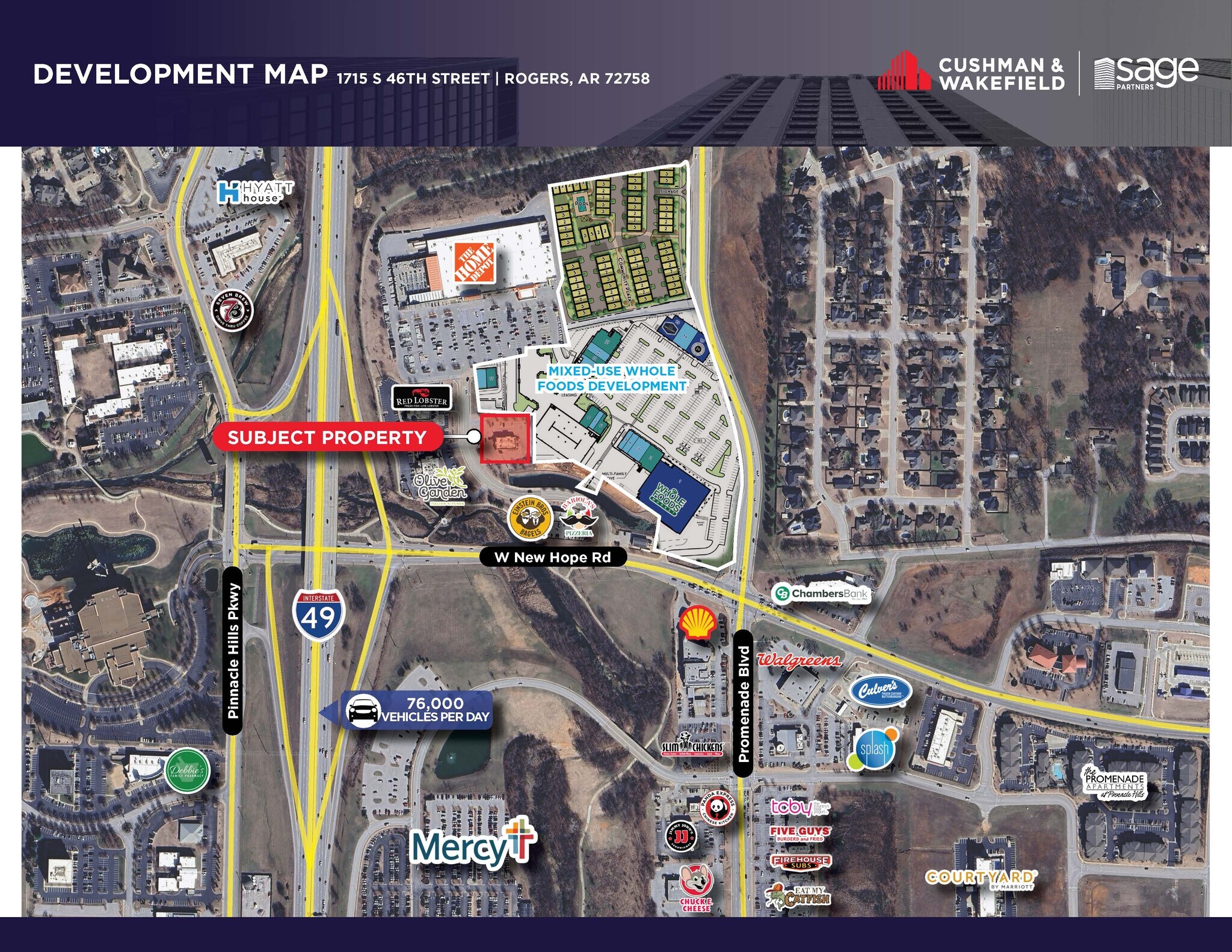 1715 S 46th St, Rogers, AR for lease Map- Image 1 of 1