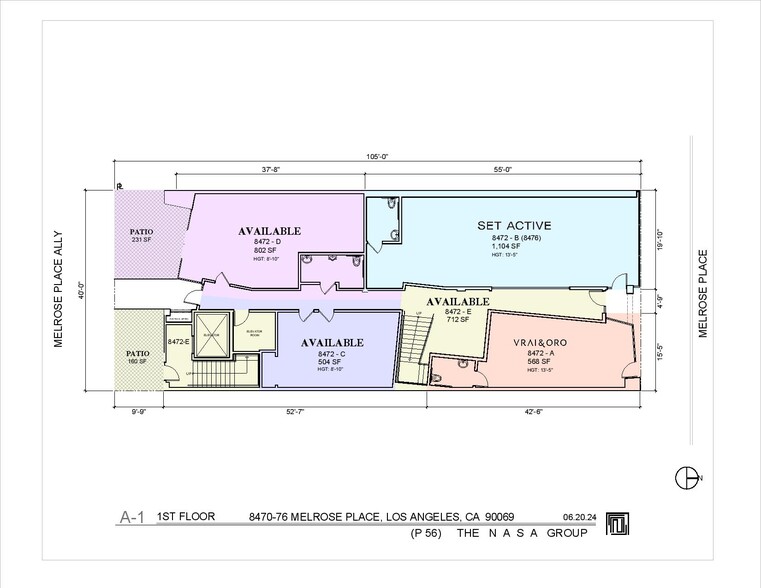 8472 Melrose Pl, West Hollywood, CA for lease - Floor Plan - Image 3 of 5