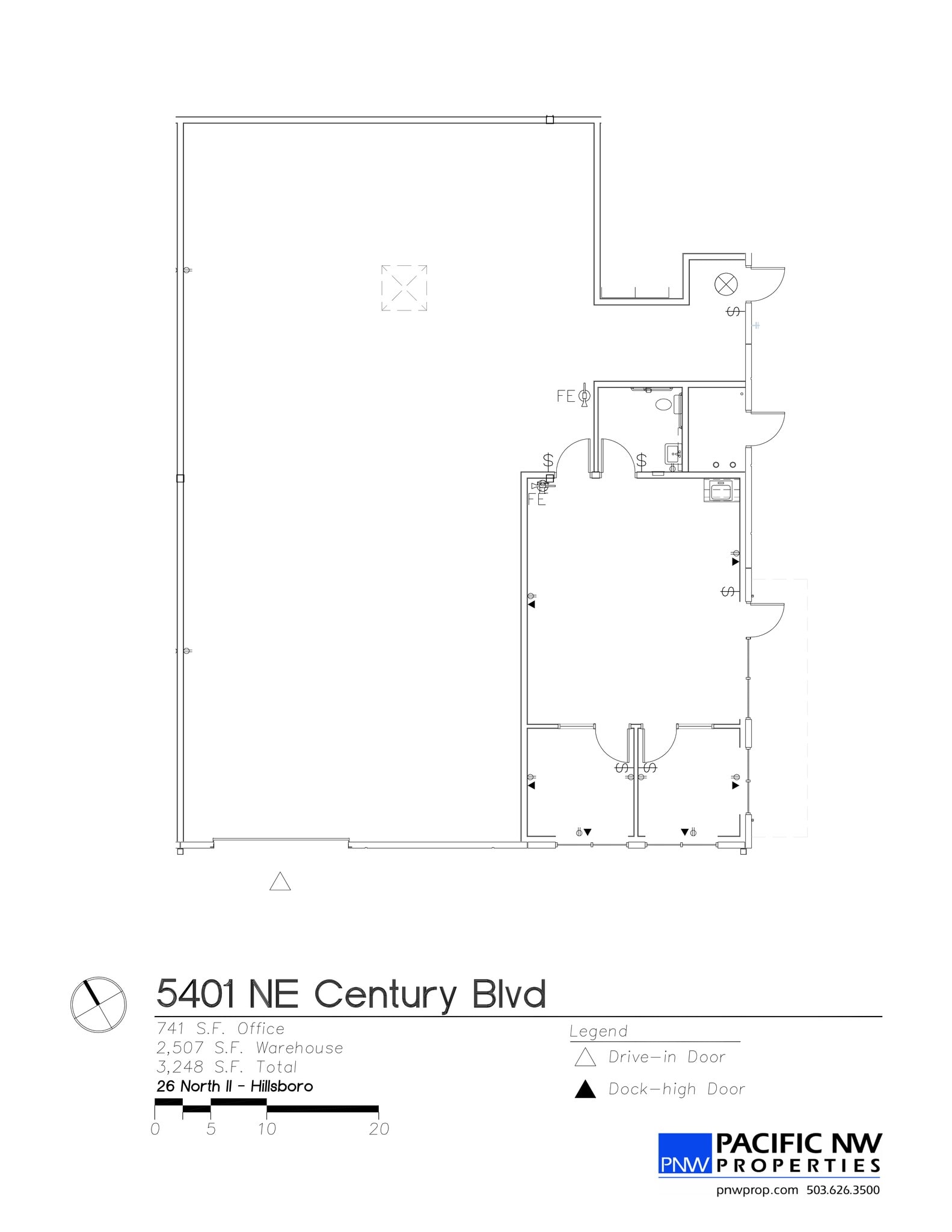 5501 NE Century Blvd, Hillsboro, OR à louer Plan de site- Image 1 de 1