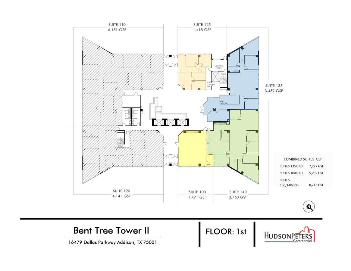 16479 Dallas Pky, Addison, TX 75001 - Unité 100 -  - Plan d  tage - Image 1 of 1