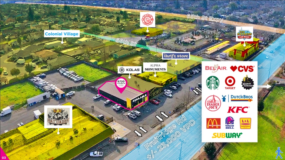 6720 Fruitridge Rd, Sacramento, CA à louer - Photo du bâtiment - Image 3 de 6