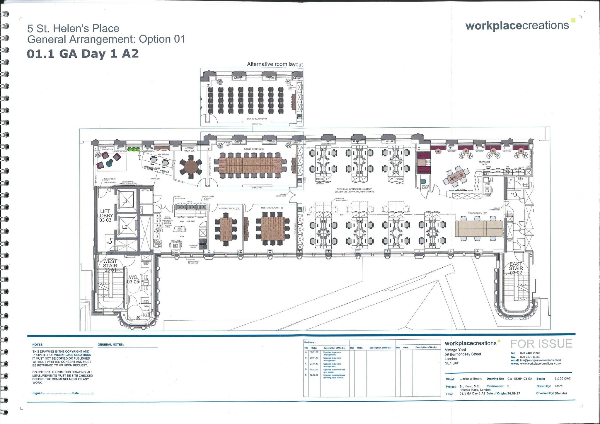 5-7 St Helen's Pl, Londres à louer Plan d’étage- Image 1 de 2