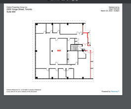 2200 Yonge St, Toronto, ON à louer Plan d’étage- Image 1 de 1