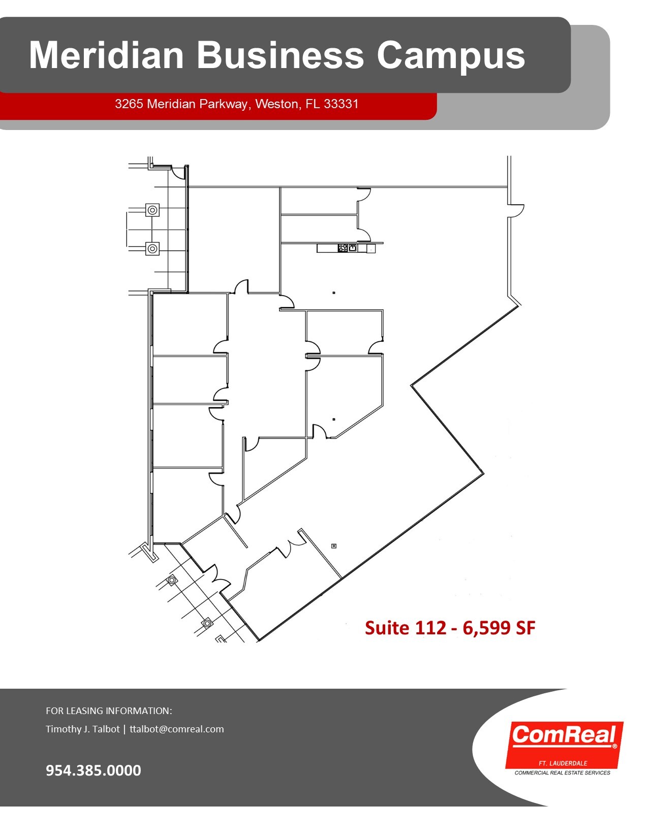 3265 Meridian Pkwy, Weston, FL à louer Plan d  tage- Image 1 de 1