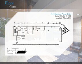 925 Highland Pointe Dr, Roseville, CA for lease Floor Plan- Image 1 of 1