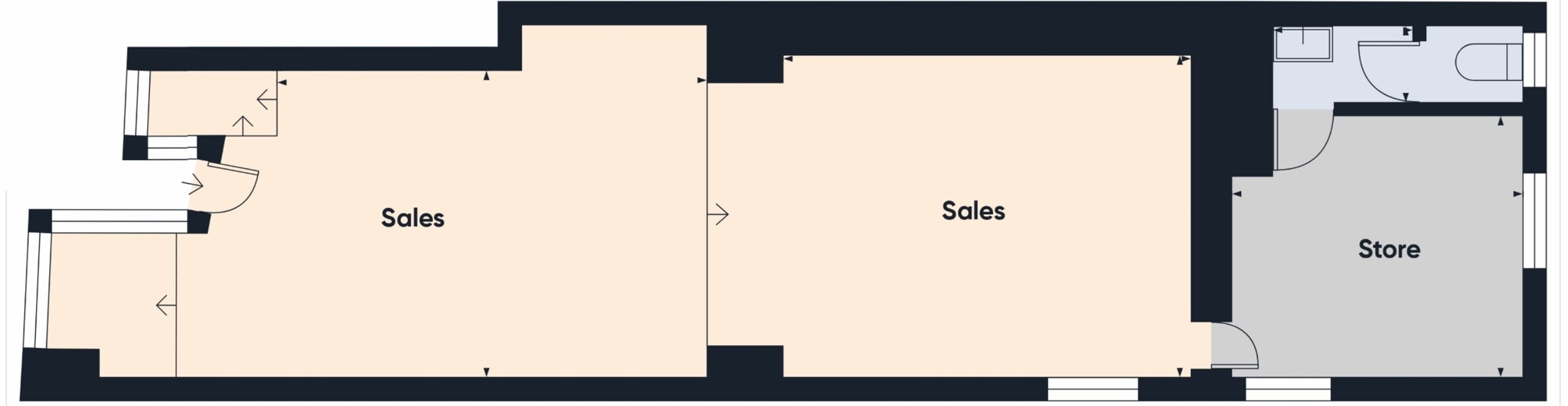 76 King St, Castle Douglas à louer Plan d’étage- Image 1 de 4