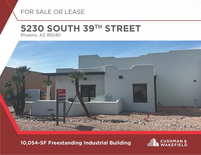 5230 S 39th St, Phoenix, AZ à vendre - Photo du bâtiment - Image 1 de 4