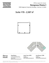 1000 Sawgrass Corporate Pkwy, Sunrise, FL à louer Plan de site- Image 1 de 1