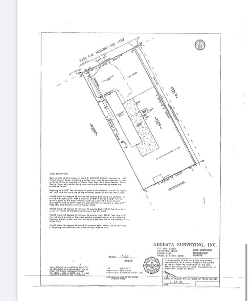 7376 Rendon Bloodworth Rd, Mansfield, TX à vendre - Plan de site - Image 3 de 4