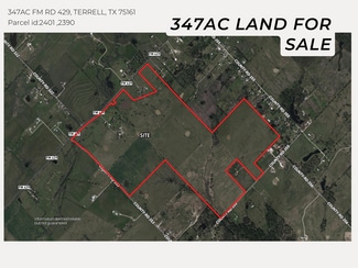 Plus de détails pour FM RD 429 TERRELL, Terrell, TX - Terrain à vendre