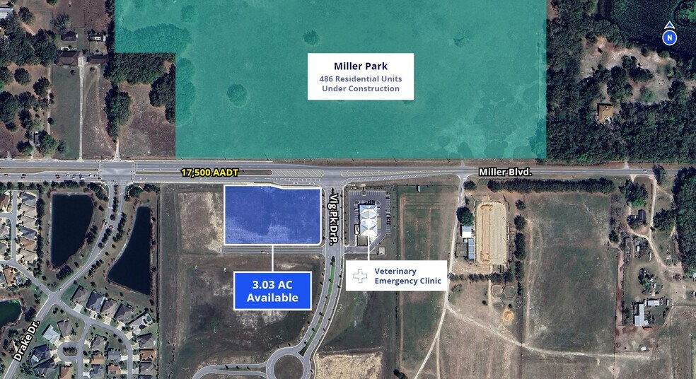 Miller Blvd and Vlg Park Dr, Fruitland Park, FL à louer - Photo du bâtiment - Image 1 de 2