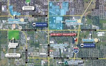 1803 Phyllis St, Bentonville, AR for lease Aerial- Image 2 of 7