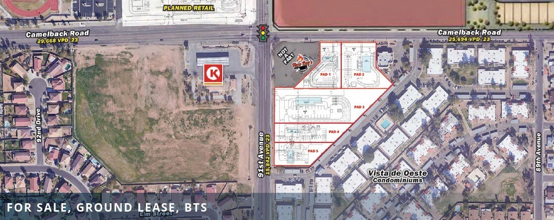 SEC Camelback Rd & 91st Ave, Phoenix, AZ à vendre Photo principale- Image 1 de 4
