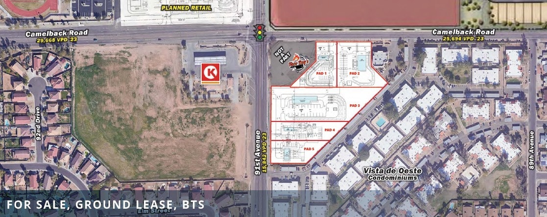 SEC Camelback Rd & 91st Ave, Phoenix, AZ for sale Primary Photo- Image 1 of 4