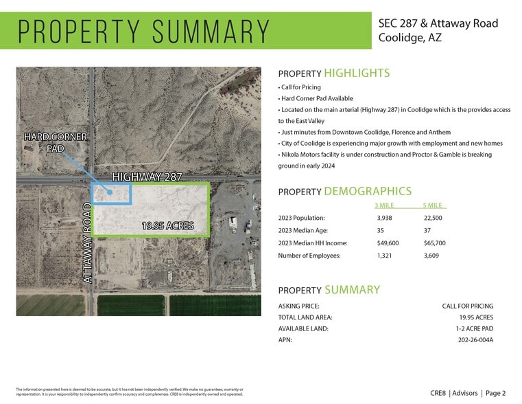 2701 E Az-287, Coolidge, AZ à vendre - Photo du bâtiment - Image 2 de 3