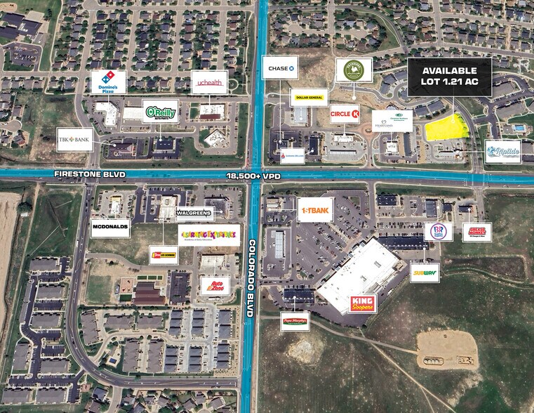 11073 Oak Meadows Blvd, Firestone, CO for sale - Aerial - Image 1 of 8