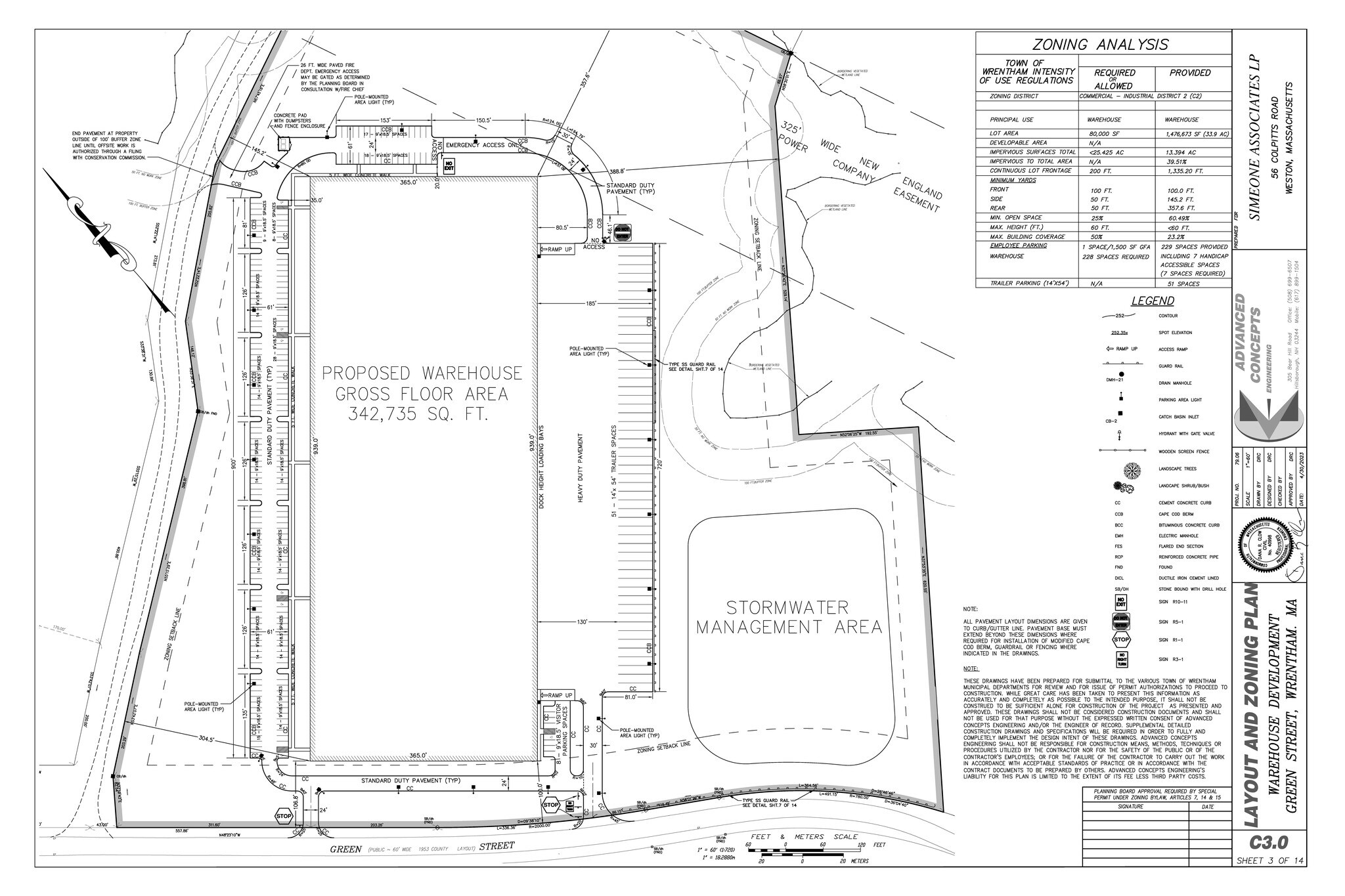 275 Green St, Wrentham, MA for lease Site Plan- Image 1 of 3