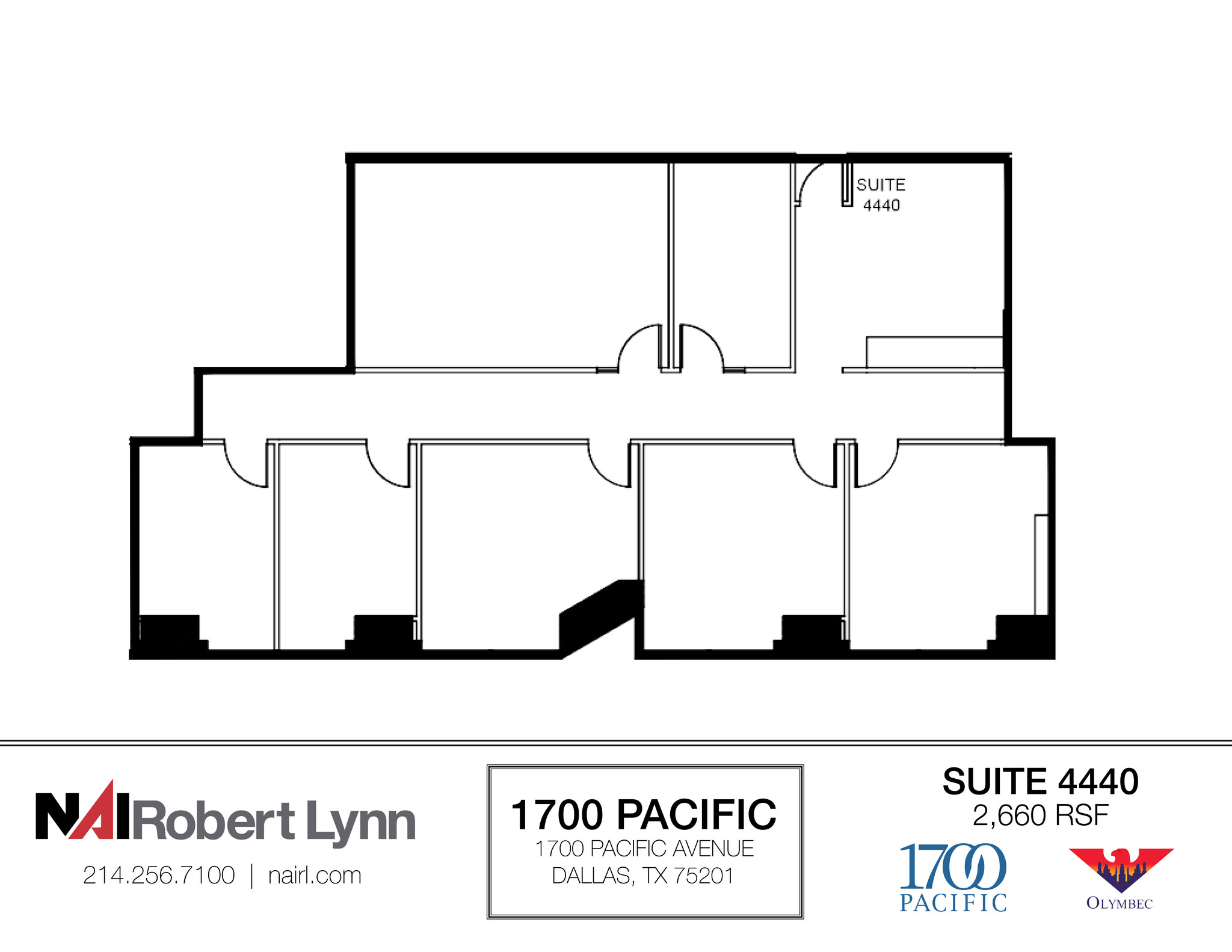 1700 Pacific Ave, Dallas, TX à louer Plan d  tage- Image 1 de 2