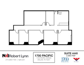 1700 Pacific Ave, Dallas, TX à louer Plan d  tage- Image 1 de 2