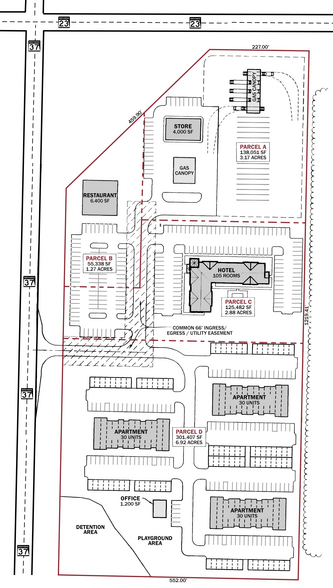 ND Highway 37 & ND Highway 23, Parshall, ND à vendre - Plan de site - Image 2 de 2