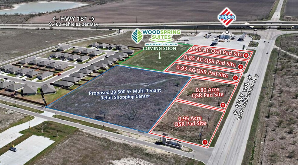 NWC of TX-89 (U.S. 181) & E. Sinton St., Sinton, TX à vendre - Autre - Image 1 de 6