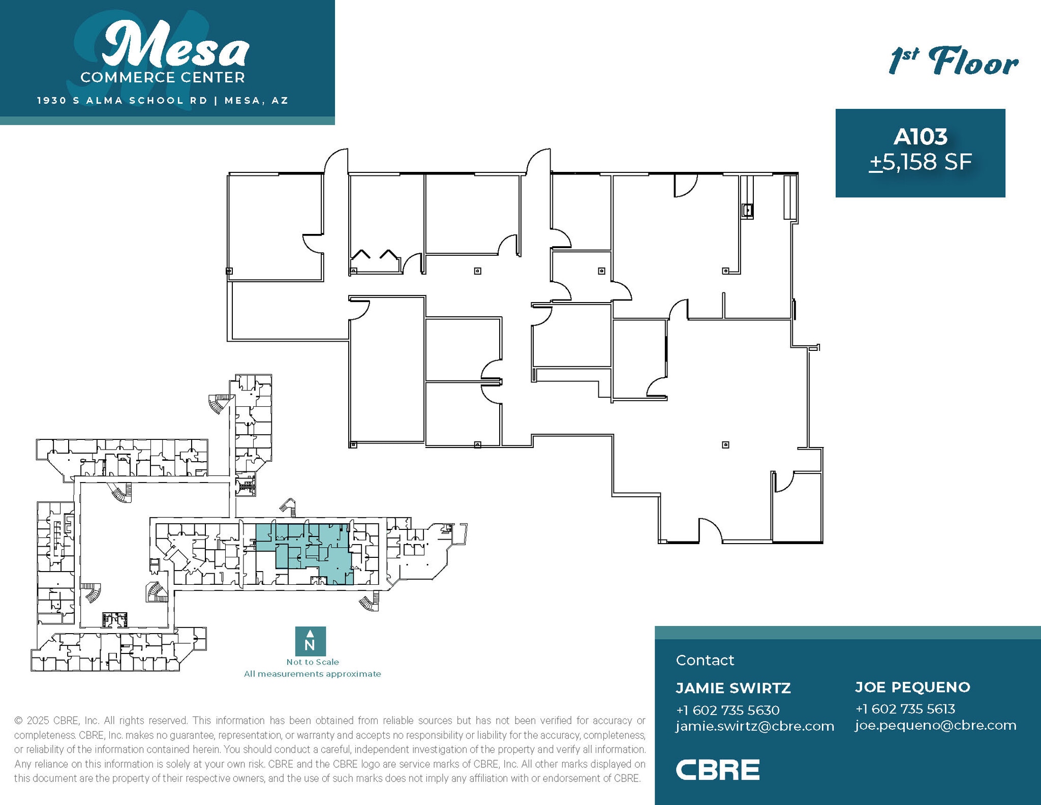 1930 S Alma School Rd, Mesa, AZ for lease Floor Plan- Image 1 of 8