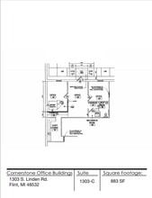 1295 S Linden Rd, Flint, MI à louer Plan d  tage- Image 1 de 1