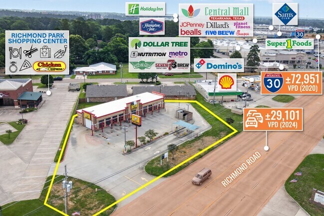 Plus de détails pour 2806 Richmond Rd, Texarkana, TX - Spécialité à vendre