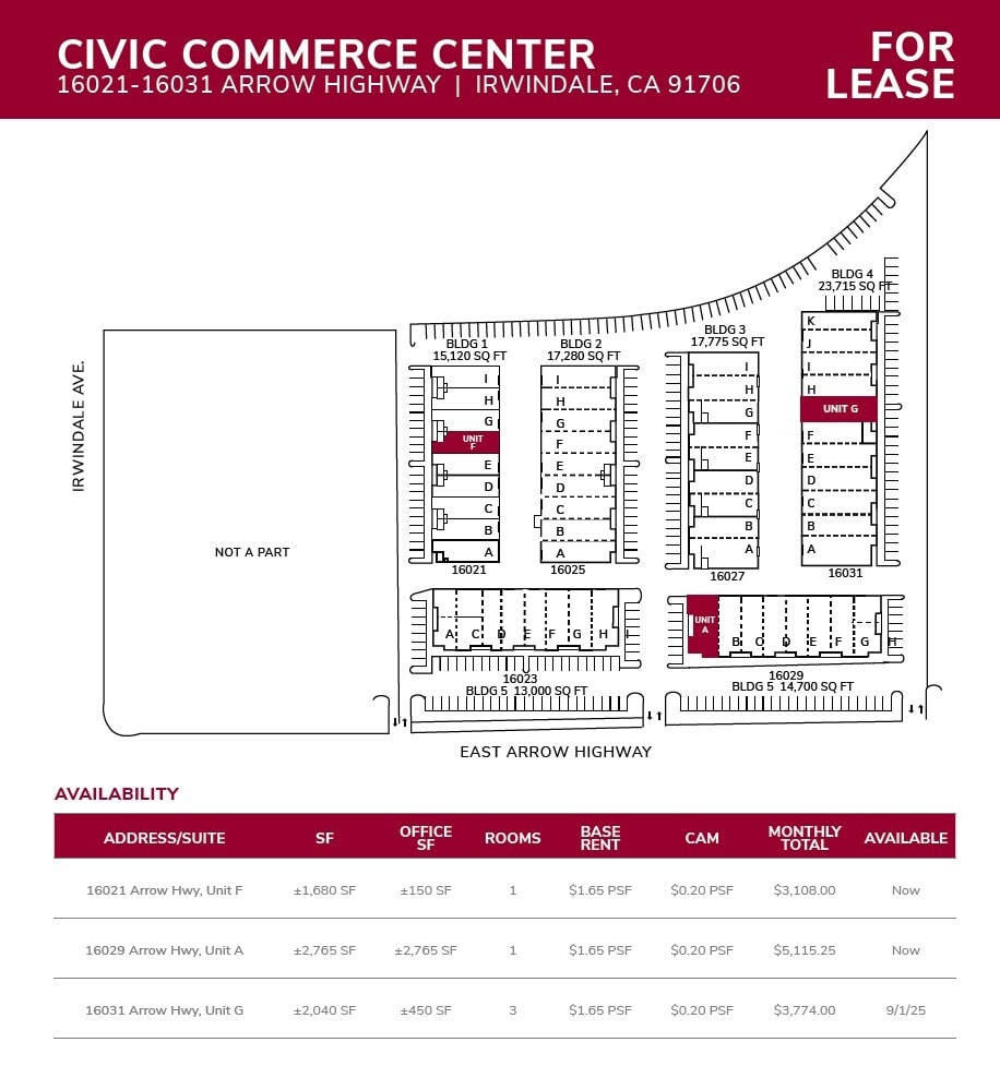 16021 Arrow Hwy, Irwindale, CA for lease Interior Photo- Image 1 of 1